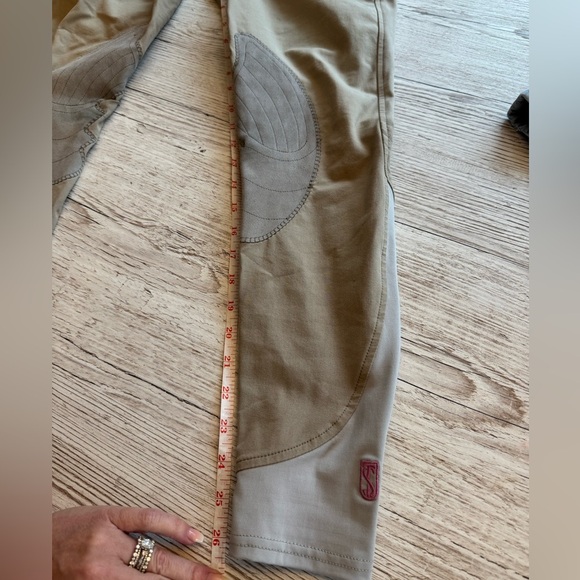 Symphony by Tredstep Rosa Side Zip Beige Khaki Breeches Riding Pants Size 26 R - Picture 6 of 15